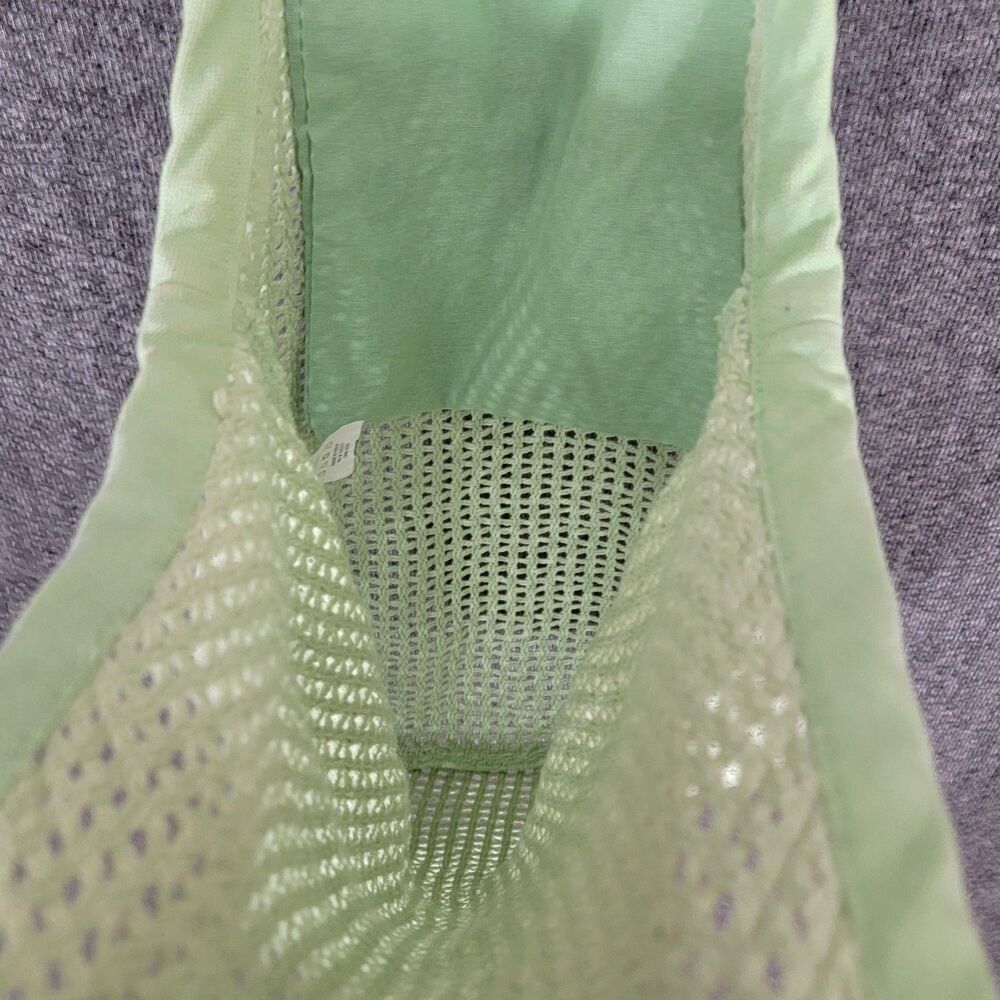 Sand Cloud Crochet Tote Green 100% Organic Cotton Mesh Boho Market Shoulder Bag - Picture 10 of 11